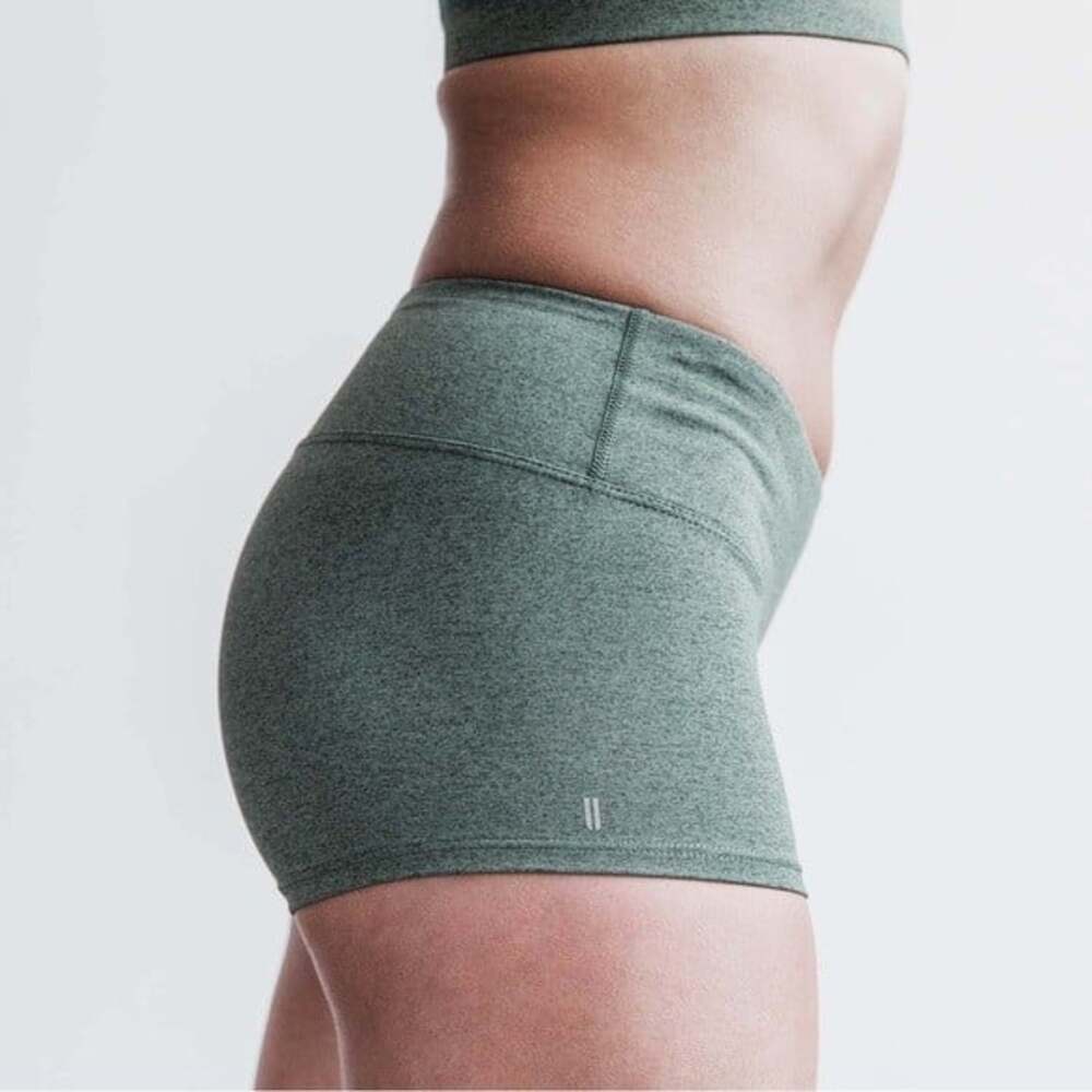 Nobull Women's Size Small Green Low Rise 2" Inseam Activewear Shorts